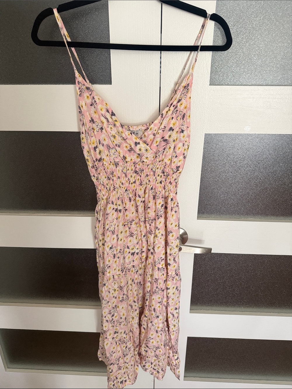 Floral Pink Spaghetti-Strap Sundress